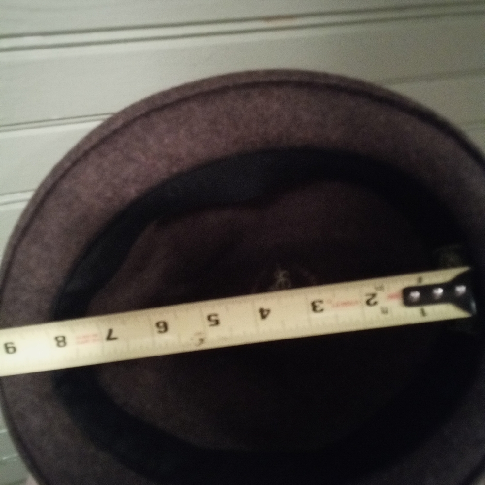 Scala Crushable Wool Brown Fedora, Size Medium - image 7